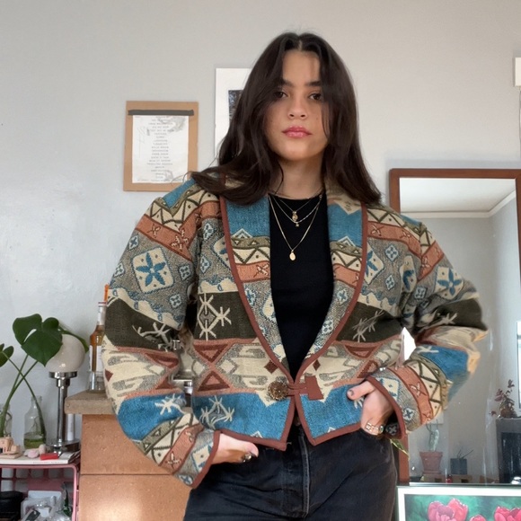 Vintage southwestern quilted jacket - Picture 3 of 4